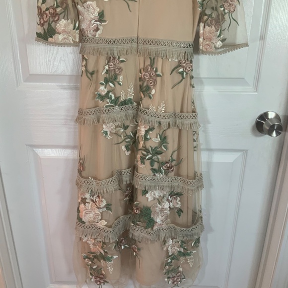 Just Me Embroidered Mesh Formal Wedding Party Dress Size XS - Picture 7 of 12